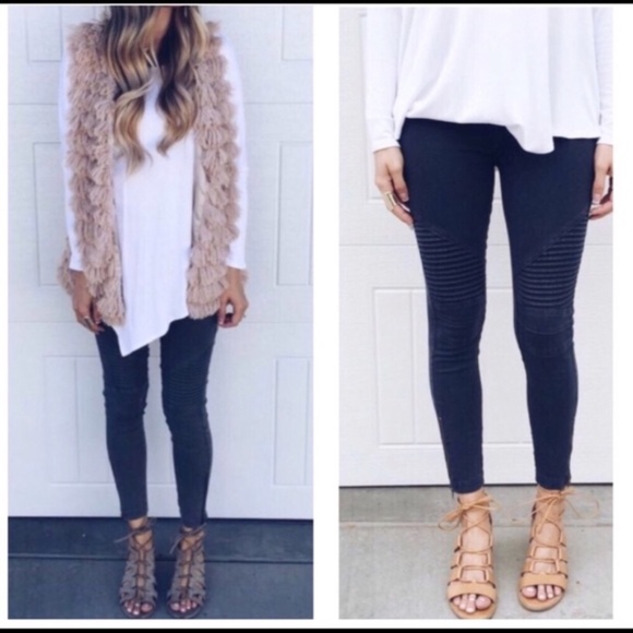 Bellanblue Pants - DEBBIE Biker pants -  NAVY